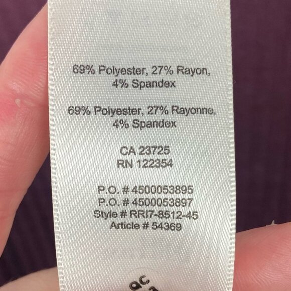 Aritzia Wilfred Free Mariel Ribbed‎ Knit Dress Size XS Burgundy Maroon Purple - Picture 12 of 14